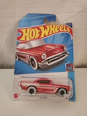 Hotwheels '57 Chevy. Chevy Bel Air. Color: Red. - Image 1 of 4