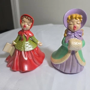 MCM Conjunto Vintage VILLANCICOS NIÑAS CANTANTES Estatuillas Cerámicas Pintadas a Mano - Imagen 1 de 7