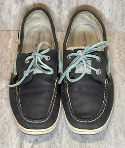 Sperry Top Sider Womens Navy Blue Boat Shoes Loafers Slip Ons Sz 8.5M - Picture 1 of 10