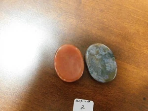 (2) UN PAR DE BONITAS PIEDRAS DE PREOCUPACIÓN DE ÁGATA (NUEVO) WS-A-2 - Imagen 1 de 5