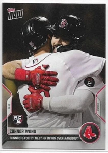 2022 Topps Now Connor Wong Rookie #828 IN HAND 1st MLB HR in Win PR: 443 Red Sox - Picture 1 of 2