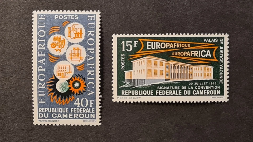 JUEGO CAMERÚN 1963 EN MUY BUEN ESTADO MNH EUROPA ÁFRICA COOPERACIÓN EDIFICIOS INVESTIGACIÓN  Foto 1 de 1