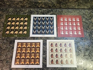 Lot of 5 Full Sheets USPS stamps 2003 1-5 Cents (Lot 101) - Picture 1 of 6