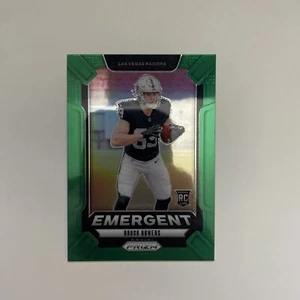 2024 Panini Prizm - Brock Bowers - Green Prizm Emergent #8 (RC) - Picture 1 of 2