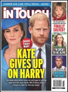 IN TOUCH MAGAZINE - JUNE 30, 2025 - KATE GIVES UP ON HARRY - Picture 1 of 1