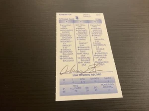 Signed STRAT-O-MATIC Card Adam Eaton 2006 Texas - Picture 1 of 2