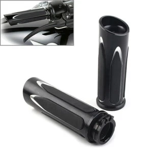 Coppia manopole manubrio adatte Harley Touring Road Electra Glide Softail Breakout - Foto 1 di 6