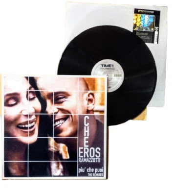 CHER EROS PIU' CHE PUOI REMIXES VINYL ITALY 12"  MAXI - FREE CUSTOM PIC SLEEVE Foto 1 de 4