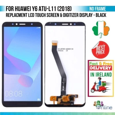For Huawei Y6 2018 Replacement LCD Touch Screen Display Digitizer No Frame - Image 1 of 4