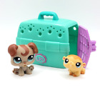 LPS Littlest Pet Shop #1197 Puppy #1198 Hamster with Crate