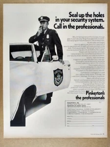 1972 Pinkerton Security Service vintage print Ad - Picture 1 of 1