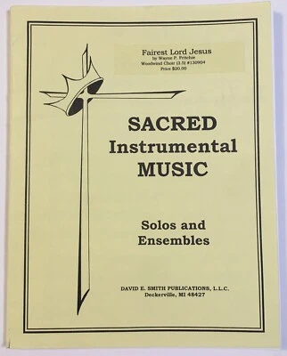 Sacred Instrumental Sheet Music Fairest Lord Jesus David E. Smith Woodwind Choir - Image 1 of 3