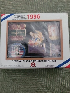 Juego de 5 prendedores de colección clásica de los Juegos Olímpicos de Atlanta 1996 en caja - Imagen 1 de 2