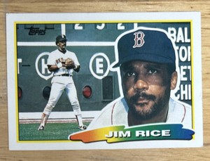 1988 Topps Big Baseball Jim Rice A* On Back Card #181 Red Sox HOF Outfield O/C