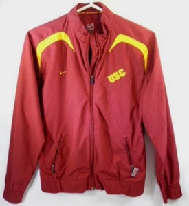 Nike Fit Storm USC TROJANS TEAM JACKET Zip-up Windbreaker Women SMALL Sport RED - Picture 1 of 12