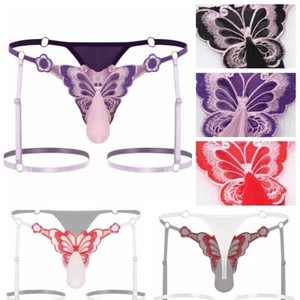 Hombres Calzoncillos Seda Tanga Calzoncillos Travesti Traje de Baño Cómodo Gays - Imagen 1 de 57