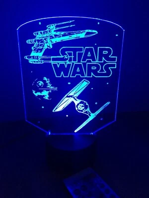 Star Wars Led Neon Light Sign Garage Game Room Color Changing W/remote