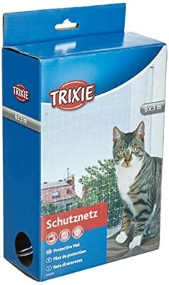 Trixie 44333 Katzen Schutznetz Transparent Geknotet Balkonnetz Außennetz 6 x 3 m - Bild 1 von 4