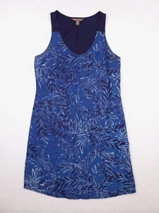 Tommy Bahama Dress Womens Small Blue Linen Floral Sun Dress Beach Summer Outdoor - Picture 1 of 11