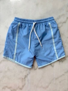 Boy Busy Bee Smocks Boutique Blue Swim Trunks Swim Suit Bathing Suit - Picture 1 of 4