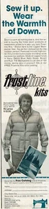 1978 Vintage Print Ad Frostline Kits Sew it up Wear the Warmth of Down Vest - Picture 1 of 2