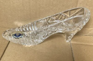 TUTBURY LEAD CRYSTAL CINDERELLA SLIPPER 18 cm - Picture 1 of 8