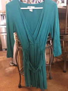 Designer Kami Maternity Dress Size Medium Teal - Picture 1 of 7