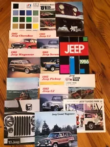 Vintage Jeep / grand Wagoneer/ CJ factory brochure / literature collection - Picture 1 of 7