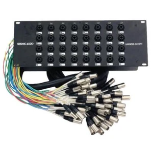Seismic 32 Channel XLR TRS Combo Splitter Snake Cable - 5' and 15' XLR trunk - Picture 1 of 5