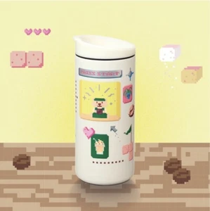Starbucks HONG KONG 2025 Bearista Retro Game 8-Bit Design SS MiiR Tumbler, 12 oz - Picture 1 of 2
