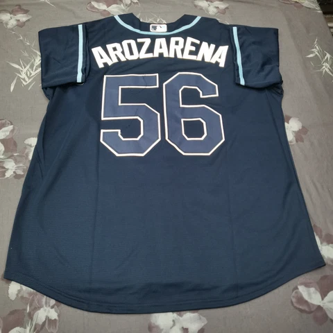 Randy Arozarena #56 Tampa Bay Rays Navy Cool Base Stitched Jersey Cover