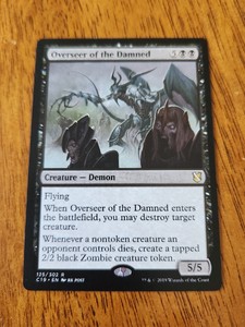 MTG Overseer of the Damned Commander 2019 125/302 Regular Rare