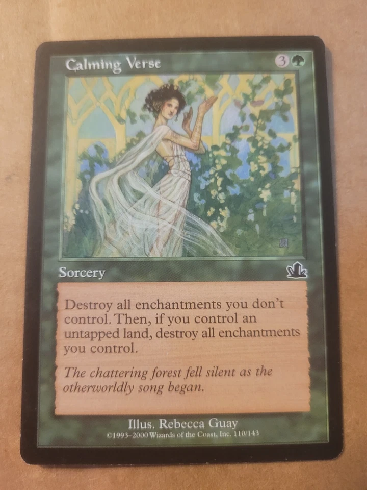 Calming Verse Prophecy MTG Magic The Gathering #110 Green LP BULK BUY DISCOUNT - Image 1 of 1