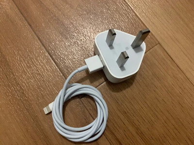 Apple  iPhone Charger  Plug and USB Data Cable - Image 1 of 4