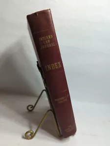Vintage 1953 Indiana Law Journal Index Vol 1-27 1926-52 Hardback Book - Picture 1 of 14