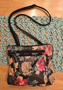 MultiSac Floral Victorian Print Boho Faux Leather Shoulder Strap Purse - Picture 1 of 6