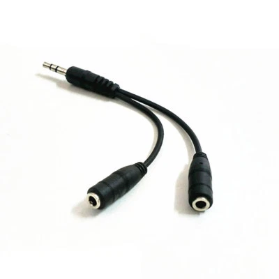 35CM 1/8" 3.5mm Mini Jack Plug Audio Stereo Splitter Cable 1 Male to 2 Female - Image 1 of 3