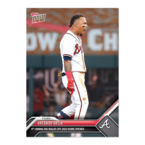 2023 MLB Topps NOW 64 ORLANDO ARCIA ATLANTA BRAVES