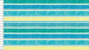Baumwolljersey Digitaldruck Streifen blau - dehnbarer Stoff Meterware *Ab 50cm - Bild 1 von 1