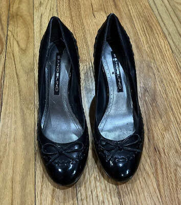 Zapatos Bandolino Velta 6.5M Negro Brillante Tacones de Carrera a Fiesta Foto 1 de 4