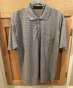 Polo di Joseph grigio/nero e bianco righe grande con taschino - Foto 1 di 5