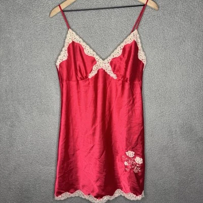 Vintage Secret Treasures Womens Size  Large Red Slip Lingerie Dress Y2K - Image 1 of 4