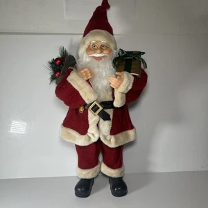 Christmas Standing Santa Figure Father Decoration Luxury Xmas Ornament 61cm #1 - Picture 1 of 14