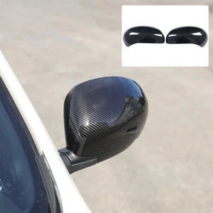 1 Paar Kohlefaser Auto Außenspiegel Abdeckung Kappe Trim passt für Nissan Juke 2010-2014 - Bild 1 von 23