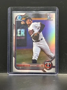 Brooks Lee 2022 Bowman Draft Chrome 1st Refractor RC Prospect Twins Rookie - Picture 1 of 2