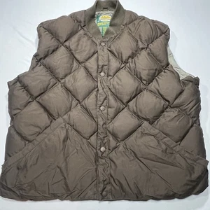 Cabelas Puffer Premier Northern Chaleco Plumón de Ganso Para Hombre Talla 3XL Alto Marrón - Imagen 1 de 10