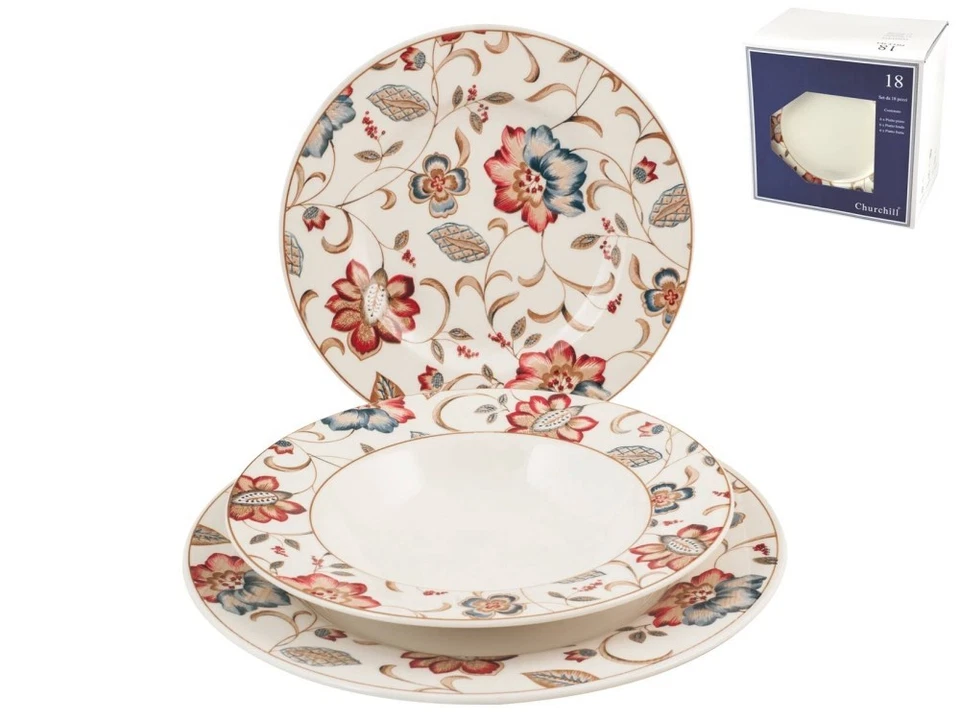 Churchill Servizi tavola 18 pezzi Jacobean in ceramica stoneware - Immagine 1 di 3