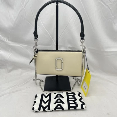 Marc Jacobs Womens The Snapshot Convertible Shoulder Bag Cloud White Multi - Image 1 of 4