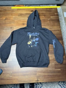 Prince lila Regen Hoodie Herren Medium schwarz Grafik Pullover Sweatshirt Gildan - Bild 1 von 7