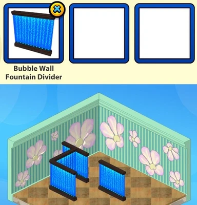 2023 Webkinz Classic May DELUXE DAY: Bubble Wall Fountain Divider (animated!) - image 1 of 3